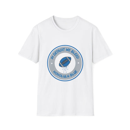 Detroit Lions We Bleed Honolulu Blue T-Shirt
