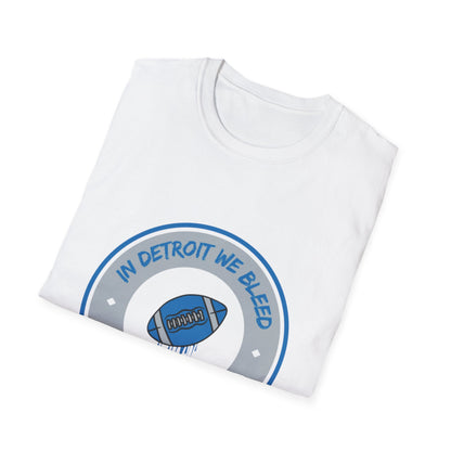 Detroit Lions We Bleed Honolulu Blue T-Shirt
